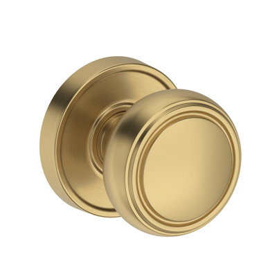 Bremerton Passage Knob with Recessed Round Rose in Polished Chrome