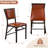 Ailse Upholstered Folding Dining Room Chairs Set Of 4, Faux Leather Parsons Dining Chairs, Kitchen Armless Side Chairs With Padded Seats-1547791768-1380187569