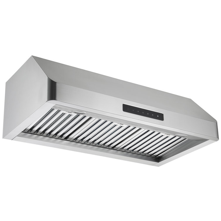 Ancona 36" Stainless Steel 1200 CFM Ducted (Vented) Under Cabinet Range Hood with Baffle Filter
