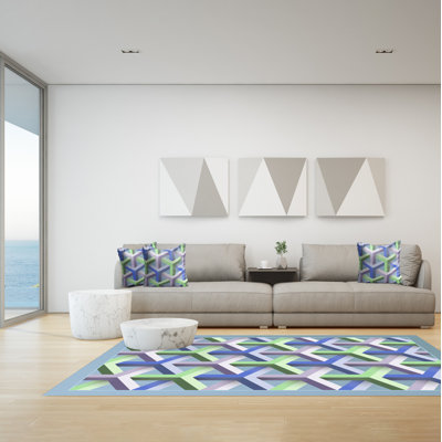 Geneus Geometric Area Rug