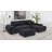 Octavia Fabric Rectangular Upholstered Ottoman Black