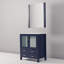 Meuble-lavabo de salle de bain 30 po X P 18,25 po P, plateau en céramique et Miroir-94396424-94396534