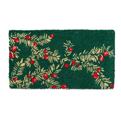  Winter Sprig Coir Mat