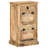 Solid Mango Wood 8 Pair Shoe Rack