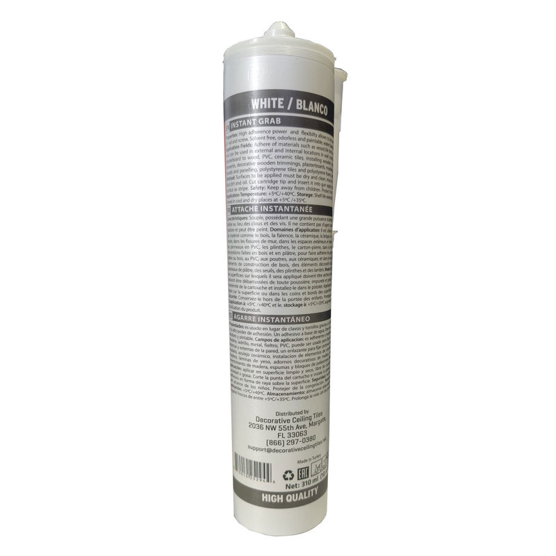 Instant Grab - Ceiling Tile, Wall Panel and Crown Molding Water Based Adhesive