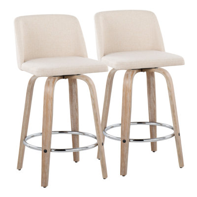Swivel Upholstered Counter Stool
