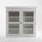 57" White Solid Wood Frame Dining Hutch with Twelve Shelves and Two Drawers