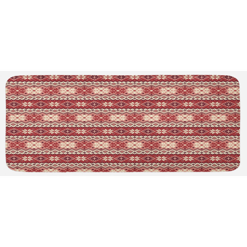 Traditional Mixed Synthetic Kitchen Mat