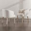 19.25'' H Linen Upholstered Armchair Tufted Dining Chairs For Dining Room-1560031260