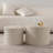 Nesting Coffee Table Set Of 2 Modern Drum Side Table End Table Wave Stripe Round Coffee Table For Living Room