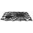Black Spider Web Rectangular Halloween Doormat 18" x 30"