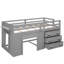 Lit mezzanine simple avec armoire et tablette -968270626