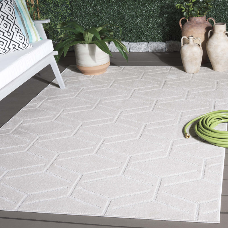 Tapis géométrique Keyanda Performance, Rectangle 5 pi 2 po x 7 pi 6 po
