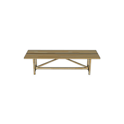 French Natural Oak Farm Table