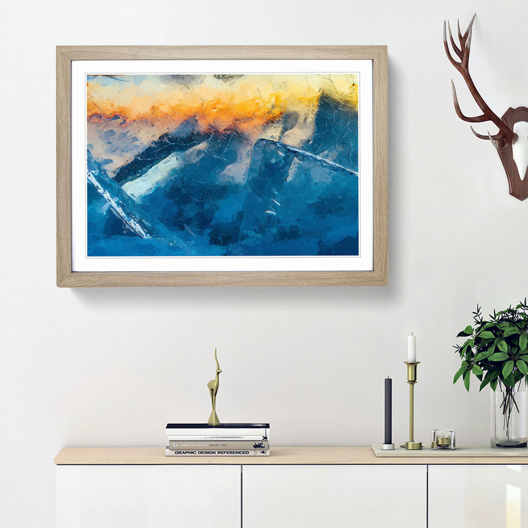 Frozen in Time in Abstract - Picture Frame Graphic Art Print