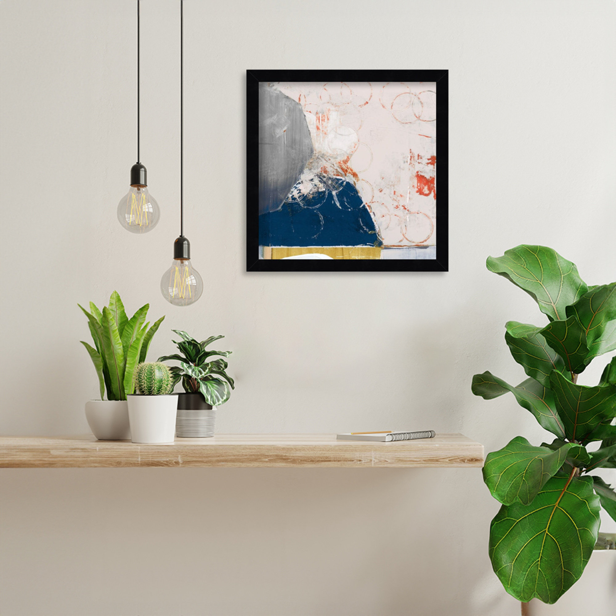 Beautiful Mess II by Gilpin Wood Framed Wall Art Print, 13" H x 13" W, Black