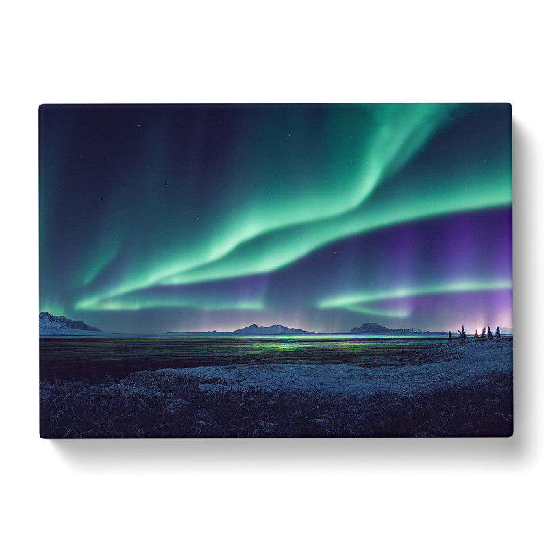 The Showstopping Northern Lights - Wrapped Canvas, 35cm H x 50cm W x 3cm D