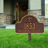 Lexy 3-Line Lawn Address Sign