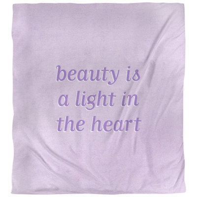 Housse de couette simple Beauty Inspirational Quote