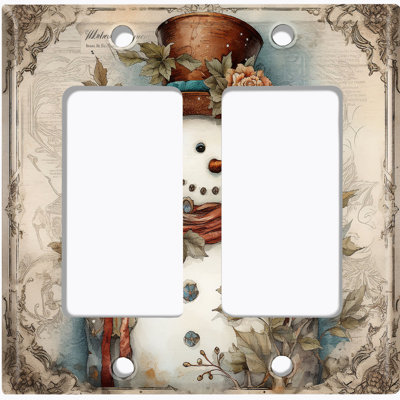 2 - Gang Toggle Light Switch Standard Wall Plate