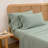 BESTOUCH Sheet Set 100% Washed Cotton Linen Feel Lightweight-115162027-115162037