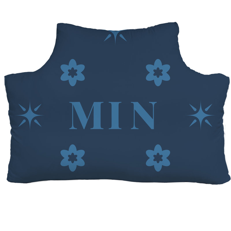 Grand oreiller 59,5 po x 29,5 po Minneapolis Basketball Colors, Bleu / Bleu foncé