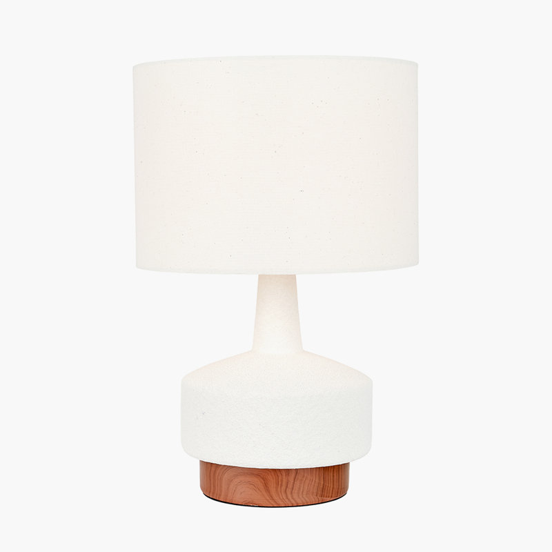Elencourt Ceramic Table Lamp, White