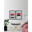 Noir et rouge Diptyque - ensemble de 2 reproductions de cadres photo-29488759