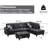 3-Piece Linen Sectional Sofa-1599508018