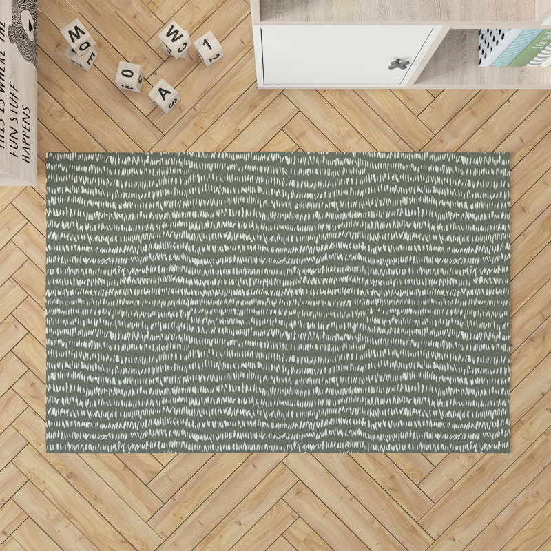 Tapis de jeu Crop Row, Chimichurri / vert, Rectangulaire 2 pi x 3 pi