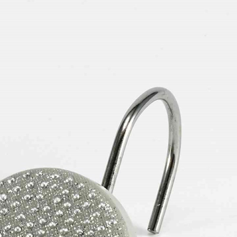 Dotted Circles Bath Shower Curtain Hooks