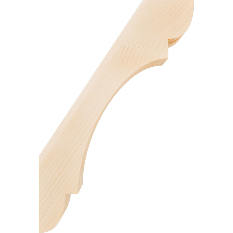 Attelle de genou olympique, Sapin de Douglas, H 24 po x l 3,5 po x P 16 po, Attelle lisse