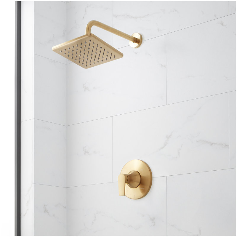 Berwyn Pressure Balance Shower System - Brushed Gold