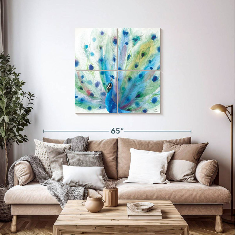 Brampt Peacock Glory, 38" H x 38" W