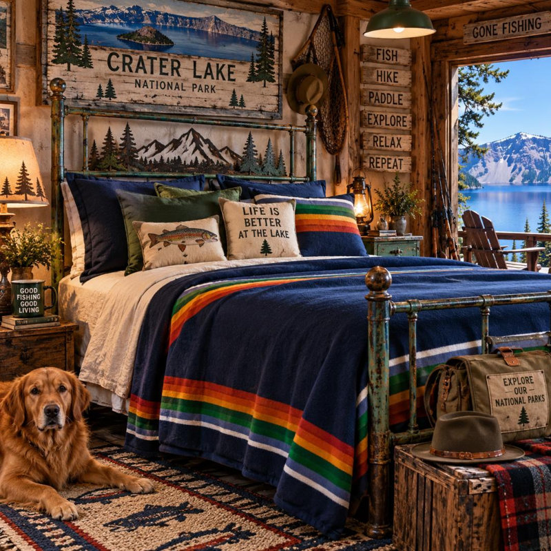 Pendleton Crater Lake Twin Blanket, Twin