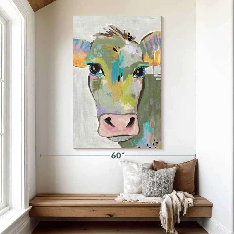 Brampt Cow Face I, 51" H x 34" W