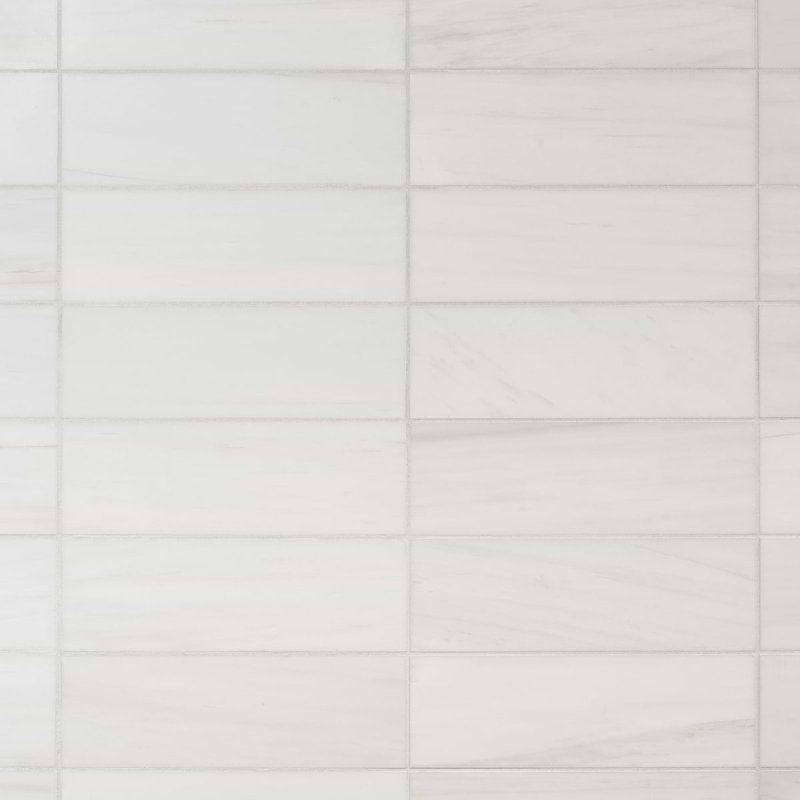 Bianco Dolomite 4x12 Polished Marble Subway Tile