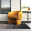 Fauteuil demi-tonneau en velours 27,5 po Atkins-388200112