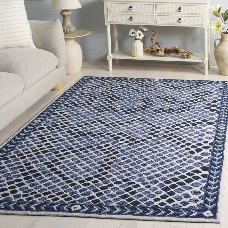 Metro 758 Hand Tufted Performance Geometric Rug, Rectangle 5' x 8'