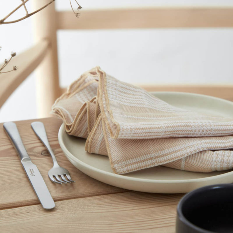 Serviette 50% Li 50% Co, Caramel