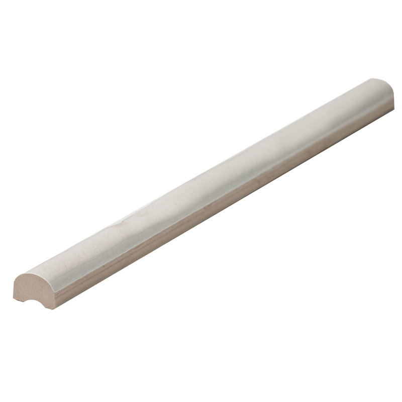 0.8'' L x 12'' W Ceramic Round Tile Trim, Porcelain