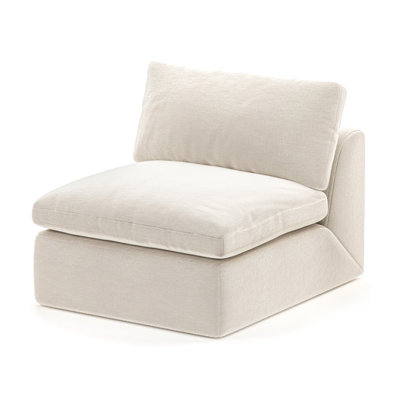 Boneless Middle Armless Boneless Sofa, High-Density Boneless Compression Foam