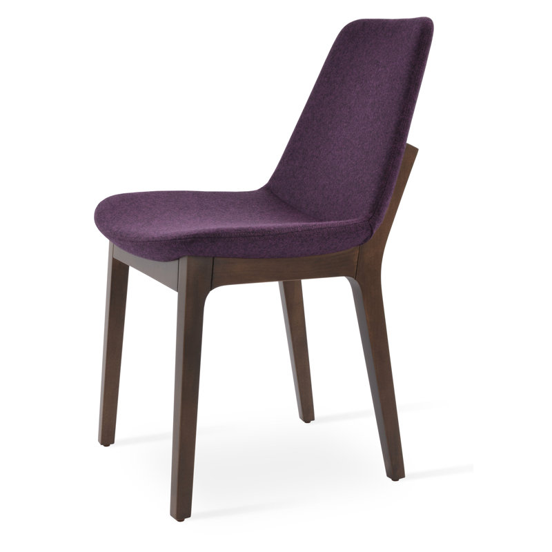 Chaise de salle à manger en bois Eiffel, Noyer, Marron foncé