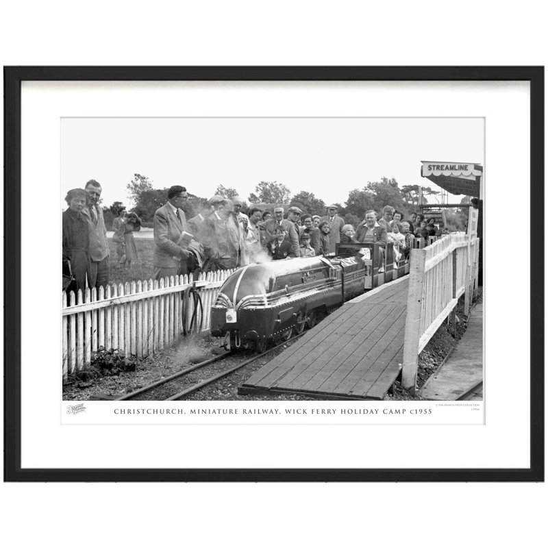 Christchurch, Miniature Railway, Wick Ferry Holiday Camp C1955 by Francis Frith - Single Picture Frame Print