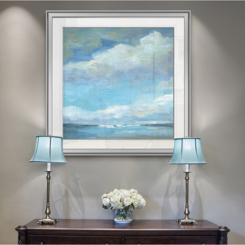 « crépuscule shadow i », peinture, H 16 po x l 16 po x P 1,5 po, Encadrement argenté