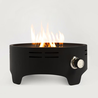 15" Propane Tabletop Gas Fire, 40000 BTU Round Steel Fire Pit for  Outdoor living room Garden Balcony -Black