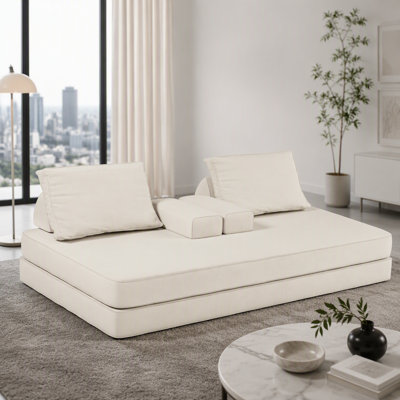 Luxurious Plush Marshmallow 3-Seater Boucle Sofa, Perfect for Comfort and Style in Any Living Room