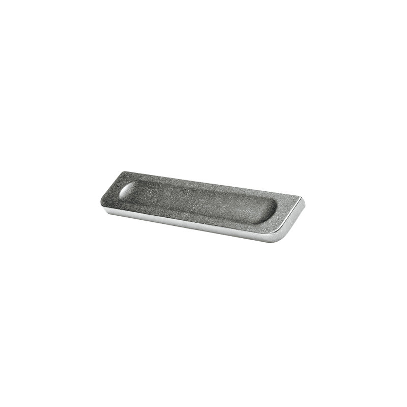 Press Recessed Pull, White Bronze Dark, 12" 
