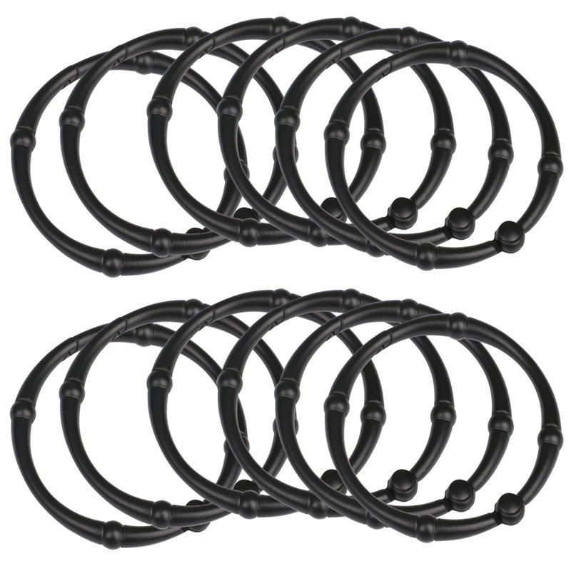 Vivtoria Zinc Shower Curtain Hook, Black
