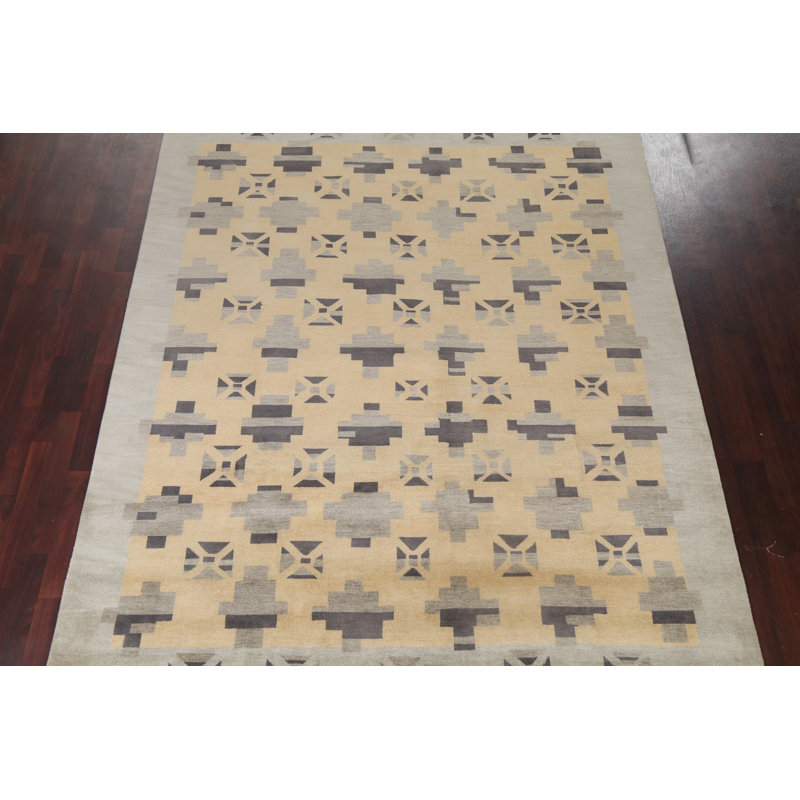 Hand-Knotted Wool Gabbeh Oriental Area Rug 8x10